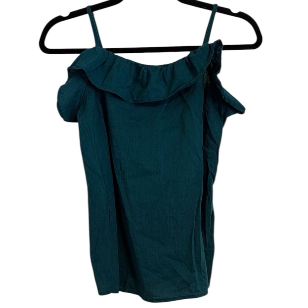 🌻 Old Navy Teal Ruffle Detail Tank Top Blouse
